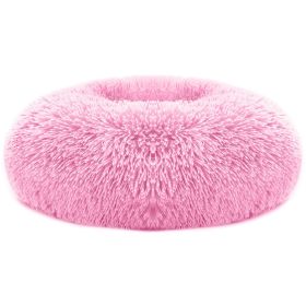 Pet Dog Bed Soft Warm Fleece Puppy Cat Bed Dog Cozy Nest Sofa Bed Cushion For S/M Dog (Option:: Pink_L)