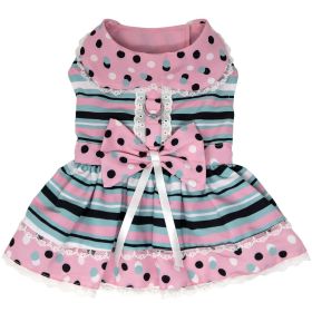 Dots &amp; Stripes Harness Dress (yellow: Pink & Teal, Extra Large:: X-Small)