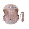 Pet Mesh Harness Dog Leash Set Reflective Chest Strap Adjustable Puppy Vest For Puppies Breeds Dogs Walking Outdoor