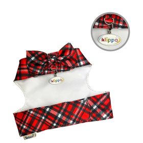 Red Plaid Harness Vest with Matching Leash (yellow: Red, Extra Large:: M)