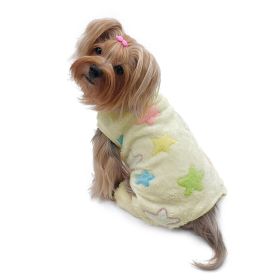 Ultra Plush Colorful Stars Front Sleeveless Pajamas (yellow: Yellow, Extra Large:: M)