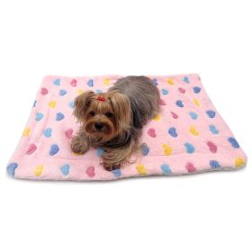 Ultra Plush Colorful Hearts Blanket (yellow: Purple, Extra Large:: 50" x 30")