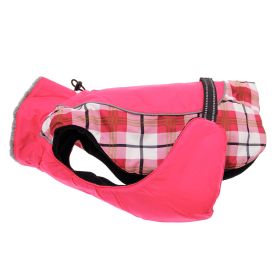 Alpine All-Weather Dog Coat (yellow: Raspberry Plaid, Extra Large:: small)