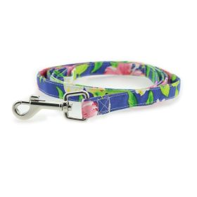 Blue Lagoon Hawaiian Hibiscus Dog Dress with Matching Leash (Extra Large:: small)