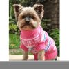 Combed Cotton Snowflake and Hearts Dog Sweater