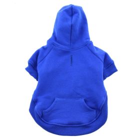 Flex-Fit Dog Hoodie (yellow: Blue, Extra Large:: small)