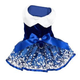 Holiday Dog Harness Dress (yellow: Snowflakes, Extra Large:: small)