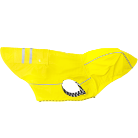 Slicker Raincoat with Striped Lining (yellow: Yellow, Extra Large:: small)