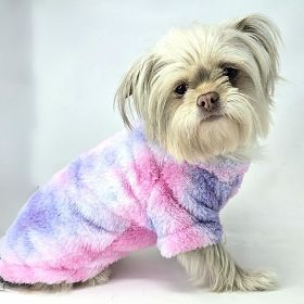 Soft Plush Pullover (yellow: Purple, Extra Large:: XL: Tie-Dye Pink & Purple, Extra Large: yellow: Purple, Extra Large:: XL: small)