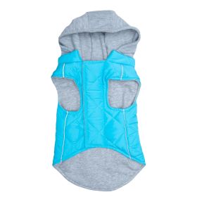 Weekender Dog Sweatshirt Hoodie (yellow: light blue, Extra Large:: small)