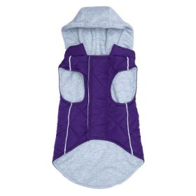 Weekender Dog Sweatshirt Hoodie (yellow: Purple, Extra Large:: small)