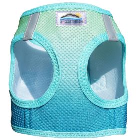 American River Choke Free Dog Harness Ombre Collection (yellow: Aruba Blue, Extra Large:: small)