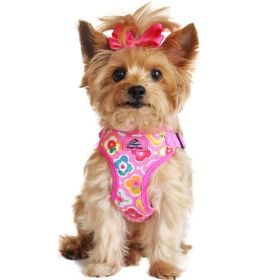 Wrap and Snap Choke Free Dog Harness by Doggie Design (yellow: Maui Pink, Extra Large:: medium)