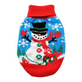 Combed Cotton Ugly Snowman Holiday Dog Sweater (Extra Large: yellow: Purple, Extra Large:: XL: small)