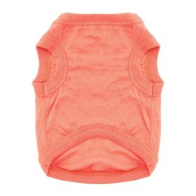 Cotton Dog Tank (yellow: Coral, Extra Large:: medium)