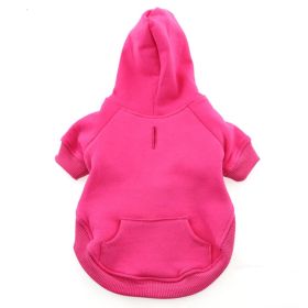 Flex-Fit Dog Hoodie (yellow: Pink, Extra Large:: medium)
