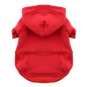 Flex-Fit Dog Hoodie (yellow: Red, Extra Large:: medium)