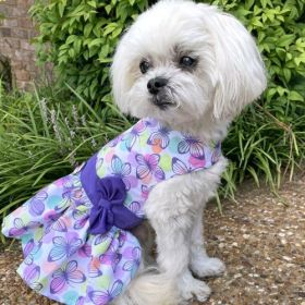 Purple Butterfly Dog Dress with Matching Leash (Extra Large:: medium)
