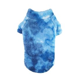 Soft Plush Pullover (yellow: Tie-Dye Blue, Extra Large:: medium)