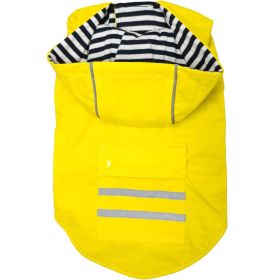 Slicker Raincoat with Striped Lining (yellow: Yellow, Extra Large:: X-Small)