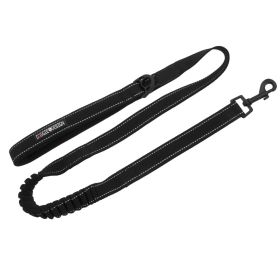 Soft Pull Traffic Dog Leash (yellow: Black, Extra Large:: One Size)