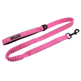 Soft Pull Traffic Dog Leash (yellow: Candy Pink, Extra Large:: One Size)