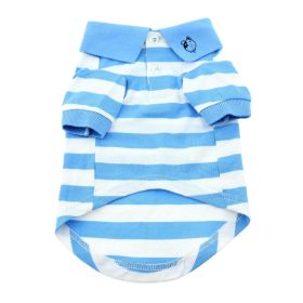 Striped Dog Polo (yellow: Purple, Extra Large:: XL: Blue Niagara and White, Extra Large: yellow: Purple, Extra Large:: XL: X-Small)