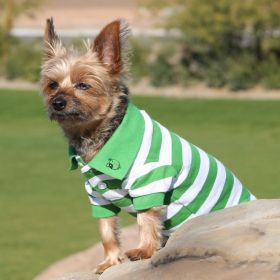 Striped Dog Polo (yellow: Purple, Extra Large:: XL: Greenery and White, Extra Large: yellow: Purple, Extra Large:: XL: X-Small)