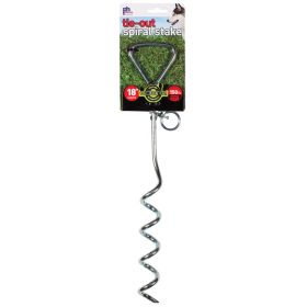 Prevue Pet Products Spiral Tie-Out Stake Heavy Duty (Option:: 18 Inch)