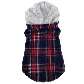 Weekender Dog Sweatshirt Hoodie (yellow: Red & Black Plaid Flannel, Extra Large:: X-Small)