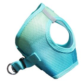 American River Choke Free Dog Harness Ombre Collection (yellow: Aruba Blue, Extra Large:: X-Large)