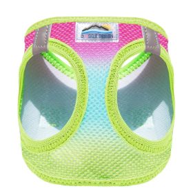 American River Choke Free Dog Harness Ombre Collection (yellow: Rainbow, Extra Large:: large)