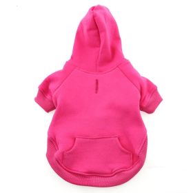 Flex-Fit Dog Hoodie (yellow: Pink, Extra Large:: X-Large)