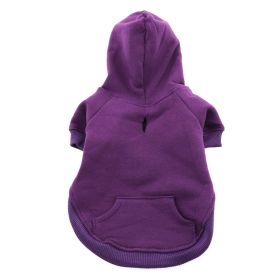 Flex-Fit Dog Hoodie (yellow: Purple, Extra Large:: X-Large)