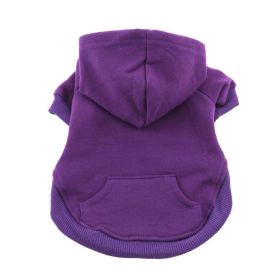 Flex-Fit Dog Hoodie (yellow: Purple, Extra Large:: 2X-Large)