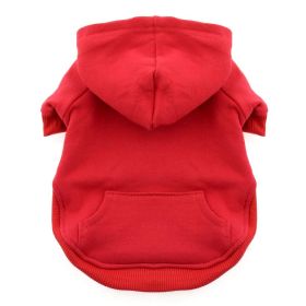 Flex-Fit Dog Hoodie (yellow: Red, Extra Large:: 2X-Large)