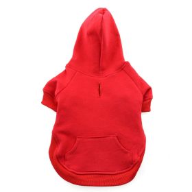 Flex-Fit Dog Hoodie (yellow: Red, Extra Large:: X-Large)