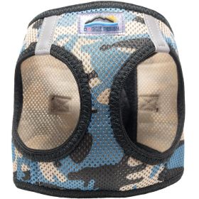 American River Choke Free Dog Harness Camouflage Collection (yellow: Blue Camo, Extra Large:: medium)