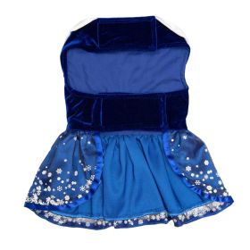 Holiday Dog Harness Dress (yellow: Snowflakes, Extra Large:: large)