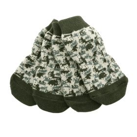 Non-Skid Dog Socks (yellow: Green Camo, Extra Large:: large)